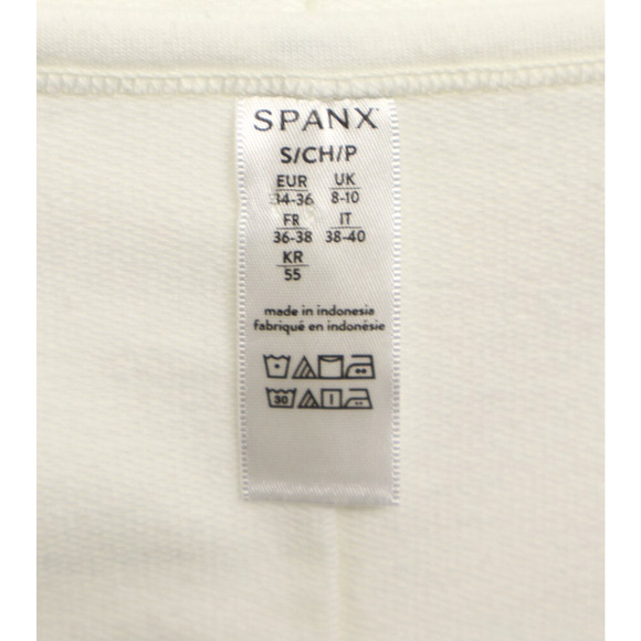 Spanx Women's Perfect Length Dolman 3/4 Sleeve Crew Neck White Sweatshirt Sz S - Picture 6 of 8